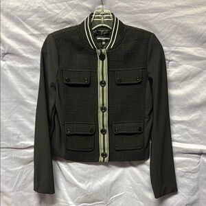 Karl Lagerfeld Black Structured Blazer